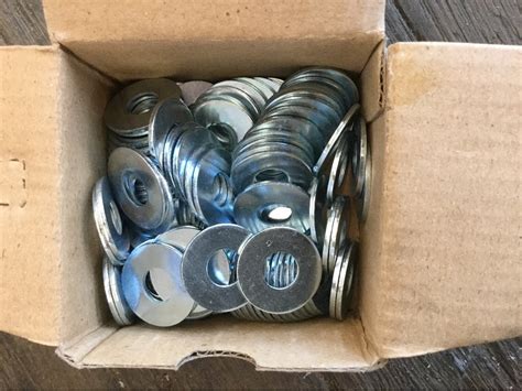 box of metal washers|washer box for deep walls.